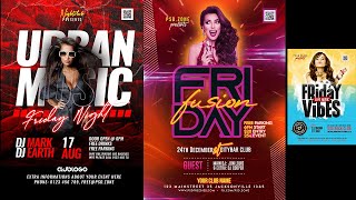 66+ Nightclub Friday Party Flyer Photoshop Tutorial Part 1