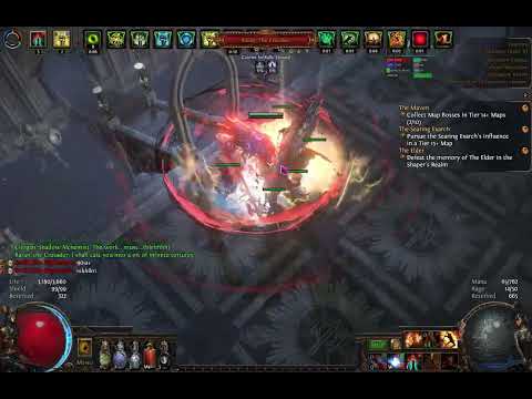 Path of Exile 3.20 Flicker Strike Voidforge Slayer 38M Boss Test