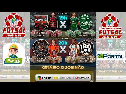 7* CAMPEONATO MUNICIPAL DE FUTSAL ABARÉ-BA SEMI FINAL 28/04/2026