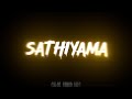 HEY SATHIYAMA NEE ENAKU THEVAIYAE ILLA Song Blackscreen Lyrics Trending Viral Status Video Subscribe