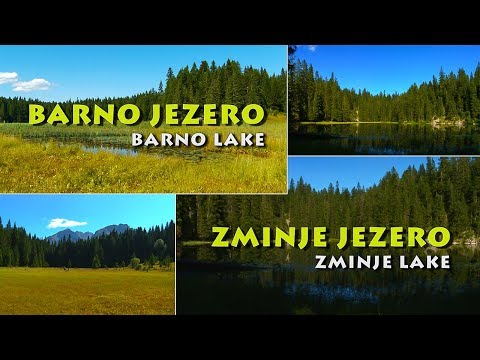 Crnom Gorom:  Zminje i Barno Jezero, Durmitor - Zminje and Barno Lake HD
