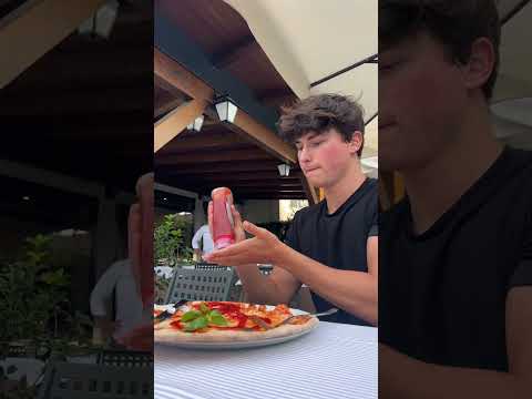Ketchup On Pizza In Italy