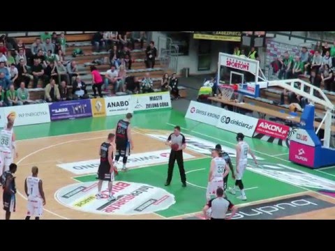 STELMET BC Zielona Góra - BM SLAM STAL Ostrów 84:63 - Skrót meczu - 21.04.2016