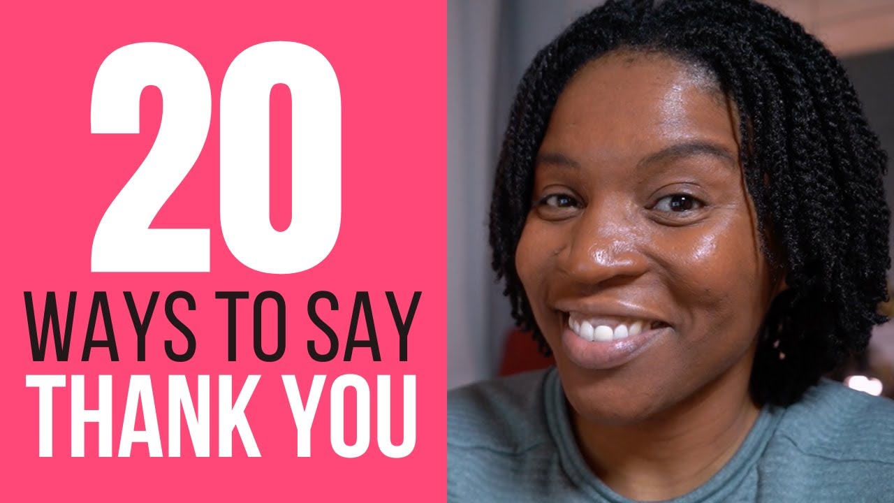20 Ways To Say Thank You In English | "Thank You" Synonyms In English