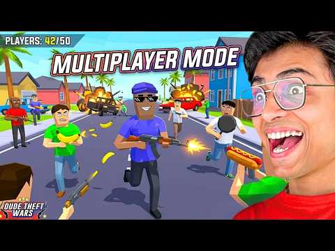 I FINALLY PLAYED MULTIPLAYER MODE in DUDE THEFT WARS😱