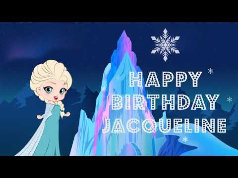 Happy Birthday Jacqueline - greeting card video ❤️