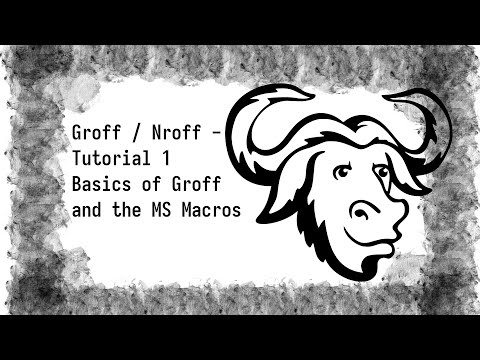 Groff Tutorial For Beginners - 1 | Typesetting System For Linux