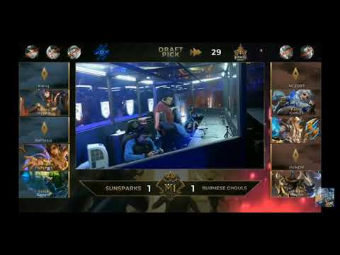 SUNSPARK VS BURMESE GHOULS/ MOBILE LEGENDS M1 CHAMPOINSHIPS