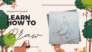 HOW TO DRAW A CARDINAL - KIDS VERSION | STEP BY STEP BASICS EASY DRAWING | PENCIL SKETCH
