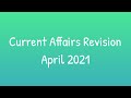 April 2021 Current Affairs Week 2