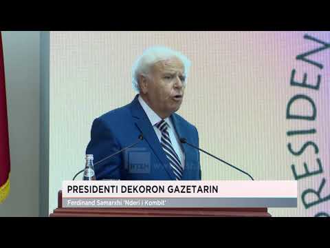 Presidenti dekoron gazetarin e mirënjohur Ferdinand Samarxhi