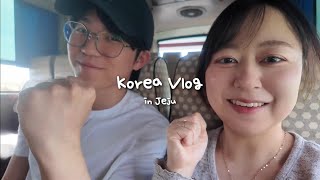 チェジュ島で韓国免許に変更してトッポッキ食べてガチャとUFOキャッチャーして遊んだ日韓夫婦日常🏝️【vlog】