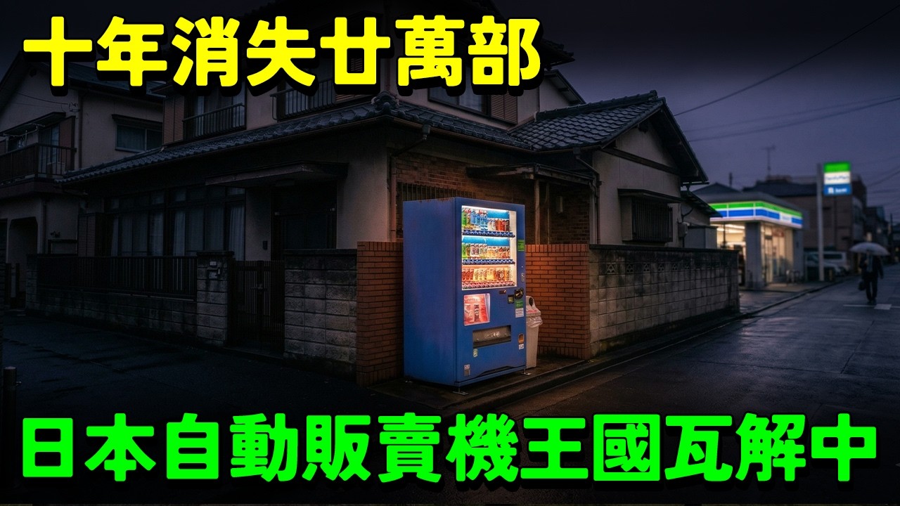 日本「自動販賣機王國」瓦解中？十年消失20萬部！從街頭消失的真相「自動化帝國」的興衰～