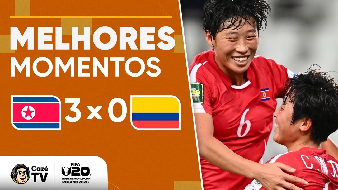 MELHORES MOMENTOS: COREIA DO NORTE 3 X 0 COLÔMBIA | COPA DO MUNDO FEMININA SUB-20 FIFA 2026 | SEMIS