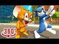 VR 360° | Tom and Jerry Playing Minecraft - 360 Video 4K
