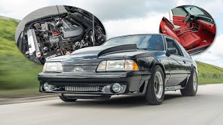 Timeless Style in Jet Black  | 1990 Ford Mustang | Supercharged Goodness.