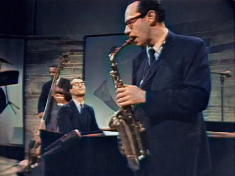 Dave Brubeck Quartet, 'Jazz Casual', KQED studio, San Francisco , October 17th, 1961 (colorized)