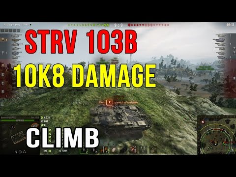 Strv 103b 10k8 damage - Climb map swamp - 5 Star Replays World Of Tanks