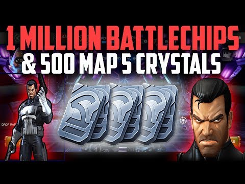 1 Million Battlechips & 500 Map 5 AQ Crystals - Marvel Contest of Champions
