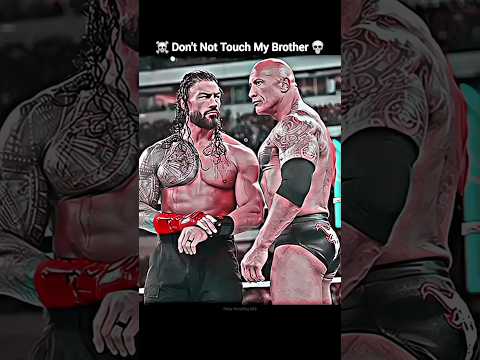 Roman Reigns Don't Touch My The Rock Brother💀☠️| Roman Reigns attitude 😈🤯#shorts #wwe #romanreigns