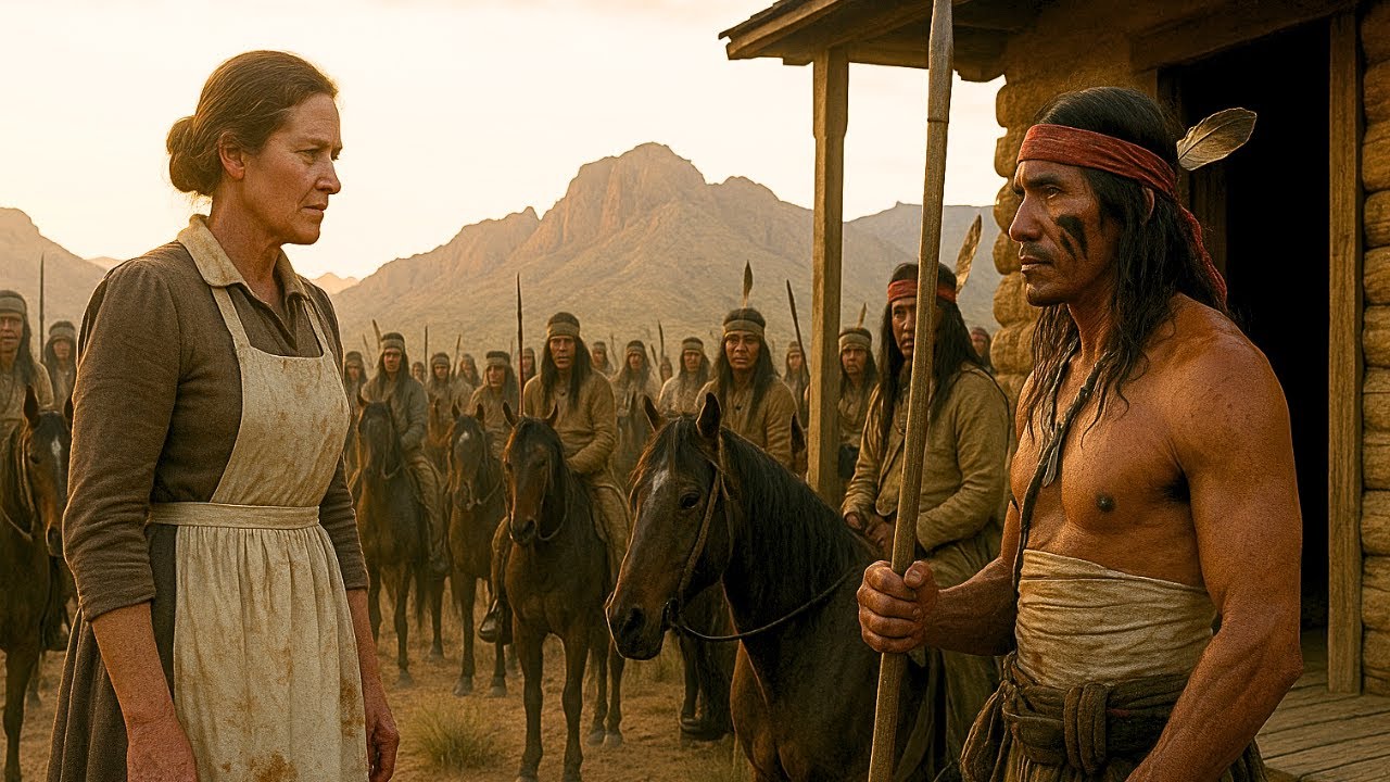 Alimentó a un apache herido. Al día siguiente, sus guerreros rodearon su casa.