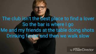 Ed Sheeran - Shape Of You (LYRICS)