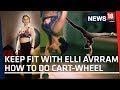 ELLI AVRRAM GUIDES YOU HOW TO DO PERFECT CARTWHEEL WALL BACK HANDSPRING