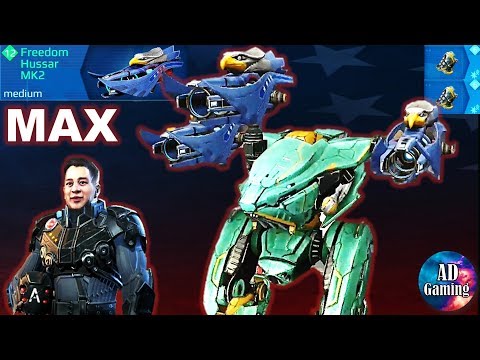 Maxed Freedom Hussar Ao Guang Very Effective At Mid Range - War Robots