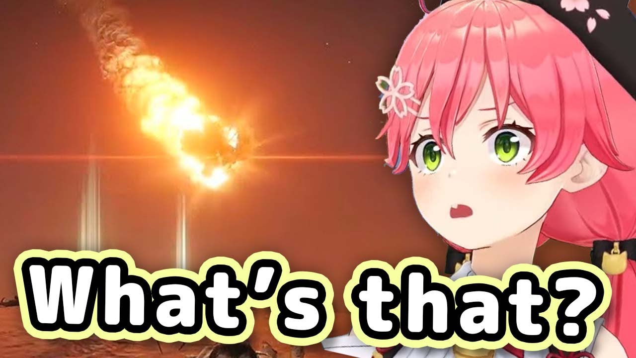 Miko's Reaction To Radahn's Meteor Attack In Elden Ring Is PRICELESS 【ENG Sub/Hololive】 - YouTube