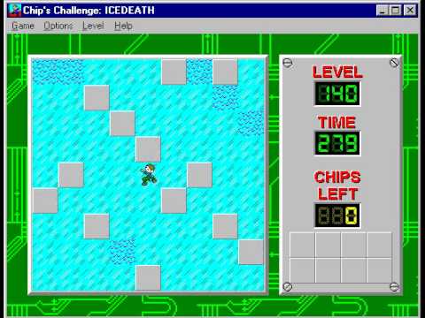Chip's Challenge 1 Level 140 (Icedeath) - 263 seconds