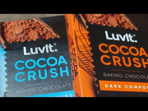 Review of LUVLT COCOA CRUSH (dark compound and milk compound) #100%pure #Compound chocolate...