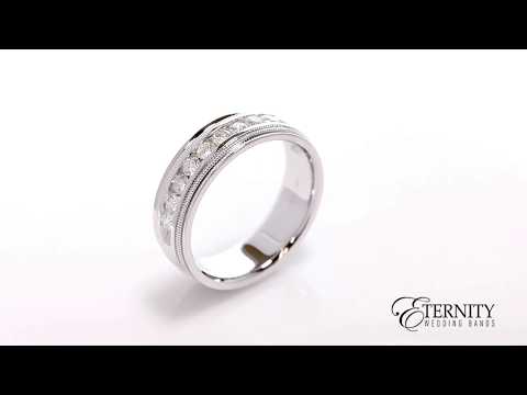 Milgrain 1.0CTTW Diamond Men's RIng (611A)