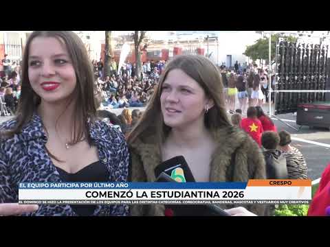 Crespo   Comenzó la estudiantina 2026 con la presentación de los equipos