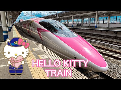 [Каваи] Я попробовал прокатиться на самом милом поезде в мире "Hello Kitty Shinkansen" 😎🚄