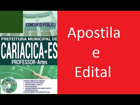 Edital Apostila PROFESSOR - ARTES Concurso Prefeitura de Cariacica ES 2016