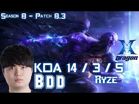 KZ BDD RYZE vs TALIYAH Mid - Patch 8.3 KR Ranked