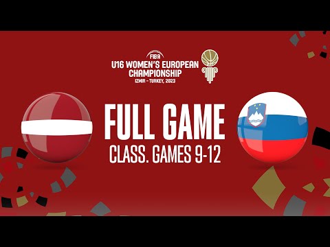 Latvia v Slovenia | Full Basketball Game |  FIBA U16 Women's European Championship 2023