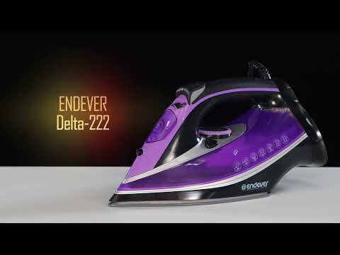 Миниатюра изображения товара Утюг Endever Delta-222 (фиолетовый/черный)