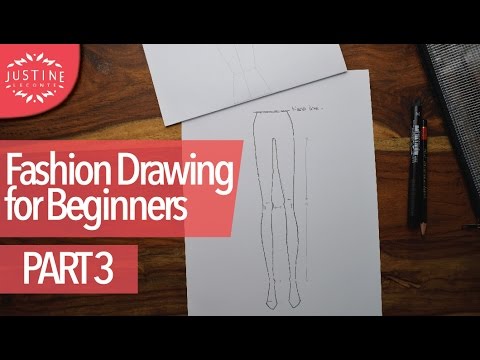 How to draw: legs and feet in fashion sketching | Fashion drawing for beginners #3 |Justine Leconte