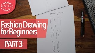 How to draw: legs and feet in fashion sketching | Fashion drawing for beginners #3 |Justine Leconte