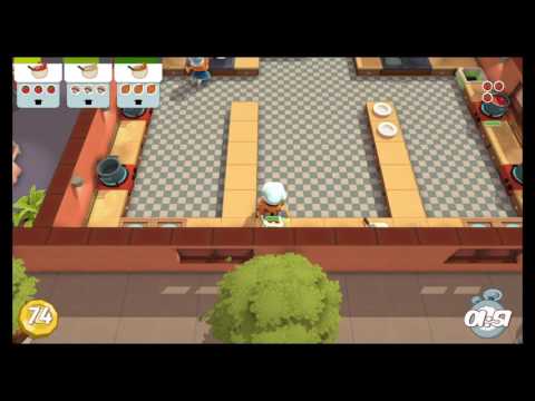 Overcooked, level 2-2, singleplayer, 3 stars