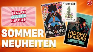 Heimliche Herrschaft Duell, Reforest, Fame & Fable. Wir zocken die Board Game Circus Neuheiten LIVE!