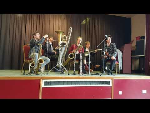 Frog & Henry play 'Swaller Tail Coat' in February 2019 at Stafford Jazz Society.