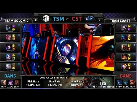 NA LCS TSM vs CST Game 1 Highlights (NA LCS Spring 2015)