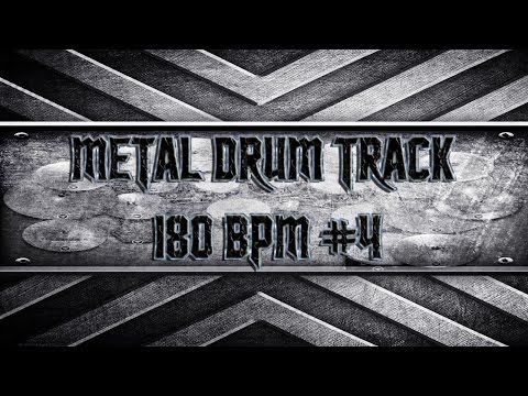 Heavy Metal Drum Track 180 BPM (HQ,HD)