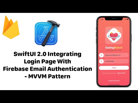 SwiftUI 2.0 Integrating Login Page With Firebase Authentication - Part 2 - SwiftUI MVVM Pattern