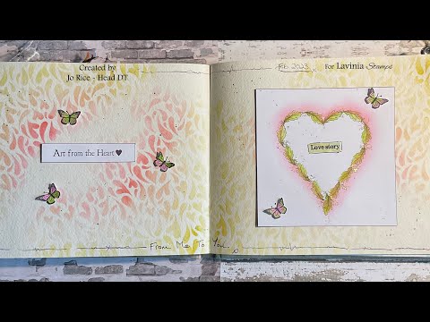 Mindful Monday, From Me To You by Jo Rice #laviniastamps #stickerstencils #journalling