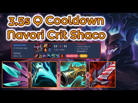 Navori Quickblades Crit Shaco - S13 Emerald Rank [League of Legends] Full Gameplay - Infernal Shaco