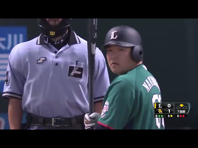 【7回表】ライオンズ・中村 4番の仕事!! 価値ある同点タイムリー!! 2016/7/23 H-L