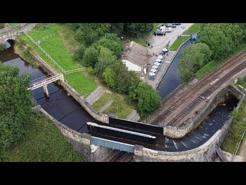 Scenic flight over Standedge Tunnel & Visitor centre - Yorkshire - DJI MINI 2 aerial photography